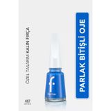 Nail Enamel Yüksek Pigmentli & Parlak Bitişli Oje Fne-487 Navy Blue