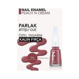 Nail Enamel Yüksek Pigmentli & Parlak Bitişli Oje FNE-506 Peach N Cream - 0 - Siyah
