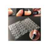 Nail Master 24 Adet Zararsız Tırnak Yapıştırıcı Bant Sticker Şeffaf Takma Tırnak Tak Çıkar Yapıştırma Bandı
