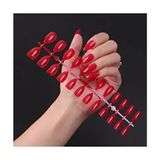 Nail Master 24'lü Kırmızı Badem Takma Tırnak Profesyonel Kalite ile Uzun Süreli Kullanım