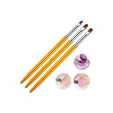 Nail Master 3'lü Protez Tırnak Jel Fırçası Seti