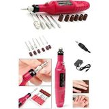 Nail Master Elektrikli Tırnak Törpü Seti Manikür Pedikür Özellikli Mantar Freze Makinesi Pembe Renk