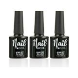 Nail Master Kalıcı Oje Protez Tırnak Top Coat Base Coat Primer 3lü Set - Şeffaf