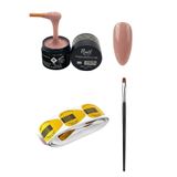 Nail Master Protez Tırnak Jeli 15ml 905 Jel Fırçası 20li Şablon