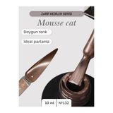 Nail Republic Kalıcı Jel Oje Profesyonel Manikür Jeli - Mousse Cat 132 Kedi Gözü 10ml