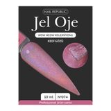 Nail Republic Kalıcı Oje WOW MEOW Kedi Gözü №074 (10 ml) – Gümüş Holografik Manyetik Nail Art Profesyonel Oje