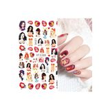 Nail Republic Nail Art Sticker XF3388 – Tırnak Süsü, Tırnak Çıkartması, Manikür, Pedikür, Dekorasyon