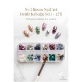 Nail Room 12’li Deniz Kabuğu Nail Art Seti – Renkli Manikür Süsleme