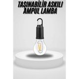 Najmaddin Mey ® Taşınabilir Askılı Ampul Kamp Lambası Askılı Type-C Şarjlı Bahçe Lambası Mey Najma - Renkli