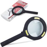 Najmaddin Teda 3 Ledli Işıklı El Büyüteci 250 Lümen Beyaz Işık Büyüteç 3x Zoom Tamirci Büyüteç W - Renkli