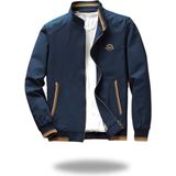 Nakış Armalı Mevsimlik Erkek Mont & Ceket Lacivert - 3XL