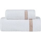 Nakış Işlemeli Banyo Havlusu - 70 x 140 cm - Beyaz