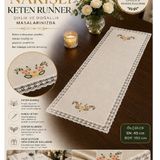 Nakış İşlemeli Keten Runner Çeyizlik Ve Günlük Kullanım İçin Özel Tasarım