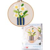Nakış Kitleri Kasnaklı 13.5 x 18.8 cm Papatya