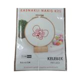 Nakış Kitleri Kasnaklı 8.6 x 6 cm Kelebek