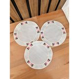 Nakış Konsept Çiçek Desenli Kokteyl Peçete 6lı - 15 x 15 cm - Ekru