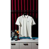 Nakış Logo Detaylı Beyaz Erkek Polo T-Shirt