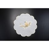 Nakışkonsept Kuş Desenli Kokteyl Peçete - 15 x 15 cm - Krem
