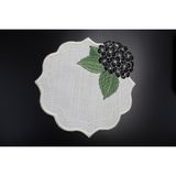 Nakışkonsept Ortanca Desenli Kokteyl Peçete - 15 x 15 cm - Siyah