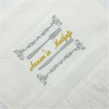 Nakışlı Kadife Beyaz El Havlusu Annemin Mutfağı 30 x 50 cm - 30 x 50 cm