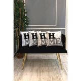 Nakışlı Püsküllü Dekoratif Kırlent Kılıfı Takımı (4 Parça - 43x43 cm) NKK002