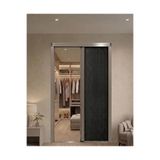 Nakkash EXCLUSIVE 90X200 VİZON SİYAH Akordeon kapı