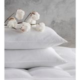 Nakkısh Microfiber Boncuk Silikon 2 Adet Yastık - 50 x 70 cm - Beyaz
