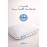 Nakkısh Ortopedik Bebek Yastığı Mavi - 35 x 45 cm