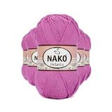 Nako 1249 5 Adet Gül Pırlanta Amigurumi El Örgü İpi Yünü