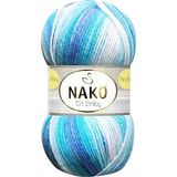 Nako 32455 1 Adet Elit Baby Mini Batik Bebe El Örgü İpi Okyanus