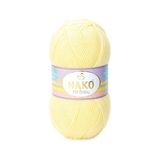 Nako 5 Adet Elit Baby Anti-Pilling El Örgü Ipi Bebek Yünü Tüylenmez Bebe Yünü 3664 Limon