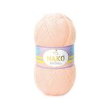 Nako 5 Adet Elit Baby Anti-Pilling El Örgü Ipi Bebek Yünü Tüylenmez Bebe Yünü 3701 Soft Şeftali