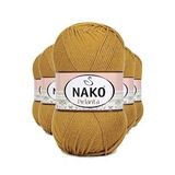 Nako 6706 5 Adet Altın Pırlanta Amigurumi El Örgü İpi Yünü