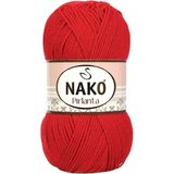 Nako 6741 Kırmızı Gelincik 1 Adet Pırlanta Amigurumi El Örgü İpi Yünü