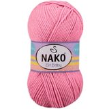 Nako 6837 Pembe 1 Adet Elite Baby El Örgü İpi Tüylenmeyen Bebek Yünü
