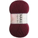 Nako 999 Bordo Süper İnci 100 gr El Örgü İpi