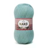 Nako Angora Luks 10471 Saraylı Mint 5 Adet Örgü İpi