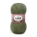 Nako Angora Luks 21358 Yeşil Muline 5 Adet Örgü İpi
