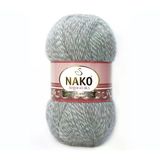 Nako Angora Luks 21422 Galaktik Gri Muline 5 Adet Örgü İpi