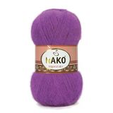 Nako Angora Luks 2180 Açık Mor 5 Adet Örgü İpi