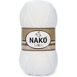 Nako Calico Beyaz 208 (5 Adet) Örgü Ipi