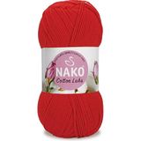 Nako Cotton 97573 Kırmızı Örgü İpi