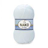 Nako Denim 208 Beyaz El Örgü İpi