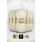 NAKO Elit Baby - 300 Ekru - 5'li Paket x 100gr/250m - Bebek İpi - Anti Pilling Tüylenmez İp
