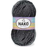 Nako Elit Baby Anti-Pilling El Örgü Ipi Ipliği Yünü Renk KODU:3086 - Siyah-Beyaz