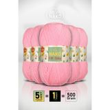 NAKO Elit Baby - Neon Pembe (12382) - 5'li Paket x 100gr/250m - Bebek İpi - Anti Pilling Tüylenmez İp