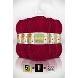 NAKO ELIT BABY • Pul Biber (298) • 5'li Paket × 100 gr / 250 m • Bebek İpi • Anti Pilling, Tüylenmez • Yelek, Battaniye, Patik