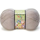 Nako Lüks Minnoş Baby El Örgü Ipi Bebe Yünü - 1199 Koyu Bej