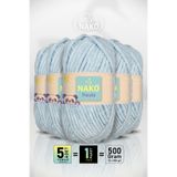 NAKO Panda - Açık Mavi (3082) - 5'li Paket - 100gr/120m - Kadife El Örgü İpi - Amigurumi Punch İpi