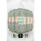 NAKO Panda - Çağla Yeşil (12721) - 5'li Paket - 100gr/120m - Kadife El Örgü İpi - Amigurumi Punch İpi